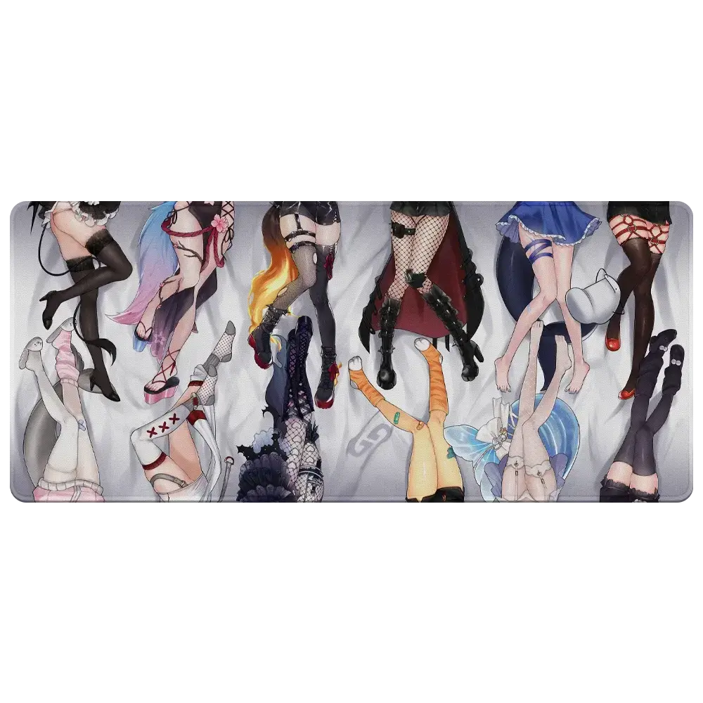 Anime Girl Thigh Vtuber Mouse Pad